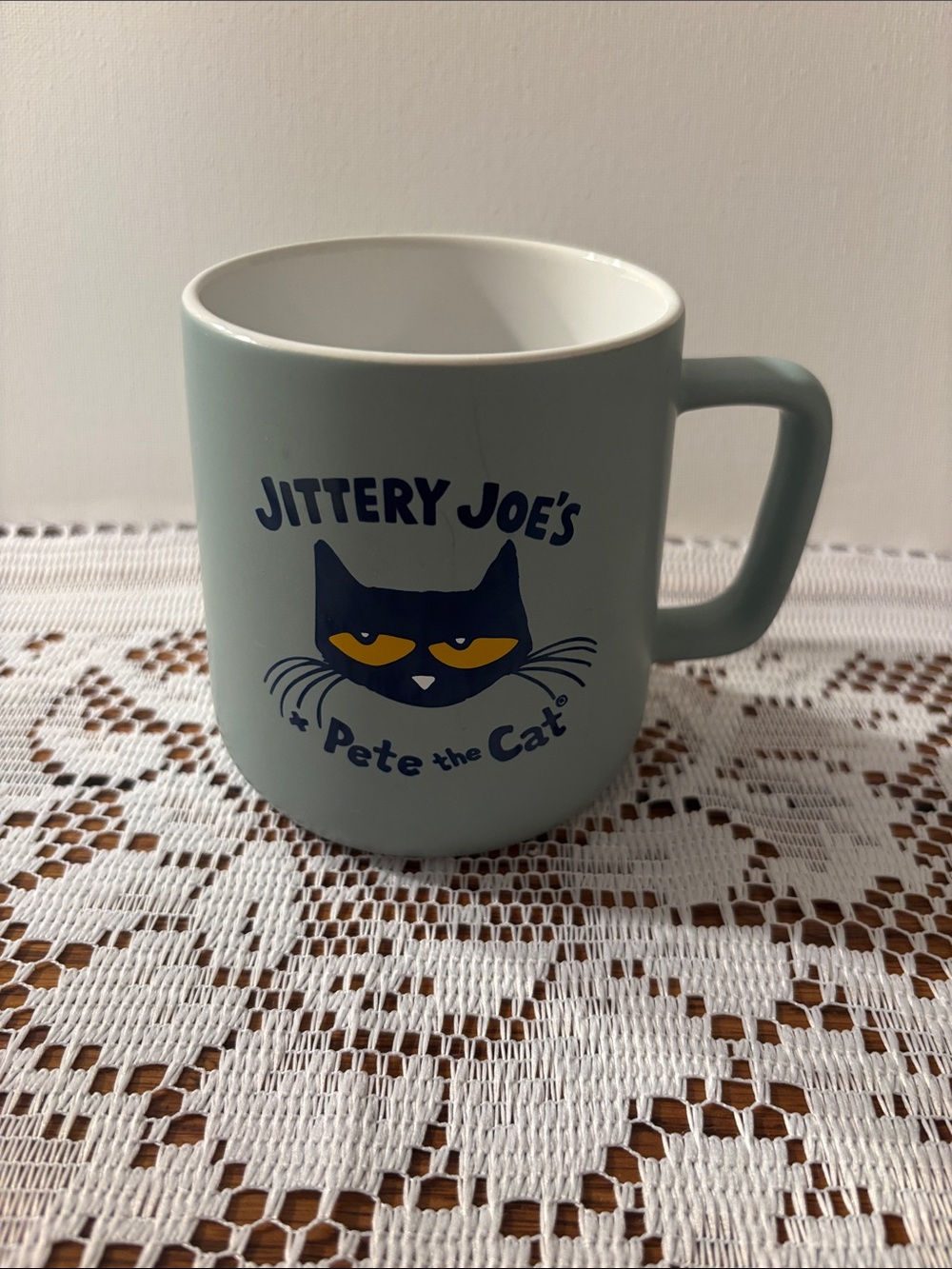 Jittery Joe's Light Blue Ceramic Mug